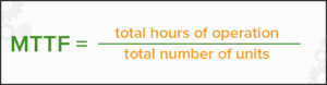 How to calculate MTTF